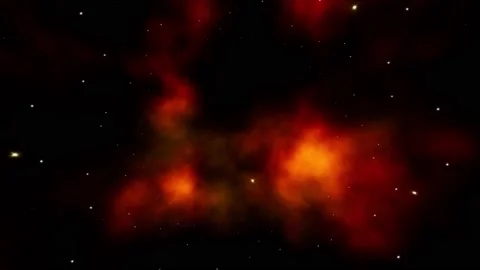 Burning Fire Nebula Space Background Background 4K Stock Footage 171836072