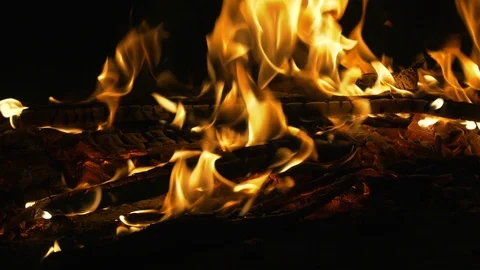 Burning fire in the oven for baking bread. 스톡 동영상 106034112