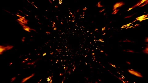 Burning fire particles overlay Stock Footage 265246104