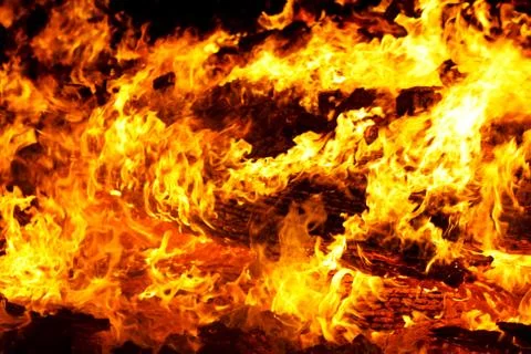 Burning fire Foto stock