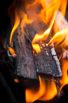 Burning fire Stock Photos