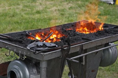 Burning fire Stock Photos