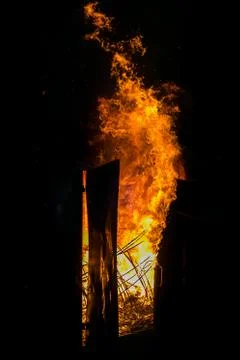 Burning fire Stock Photos