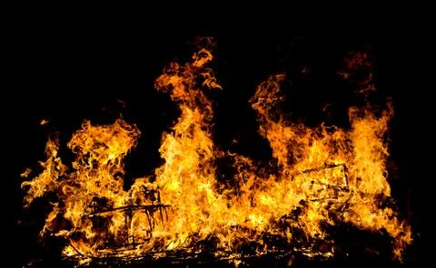 Burning fire Stock Photos