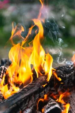 Burning fire Stock Photos