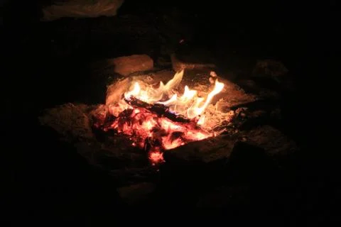 Burning fire Stock Photos