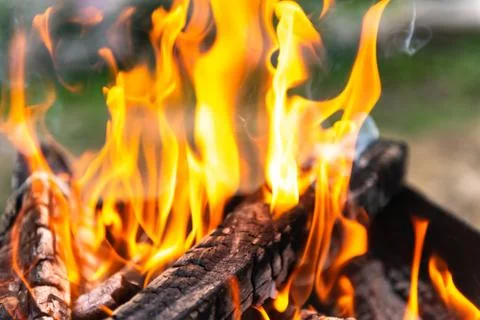 Burning fire Stock Photos