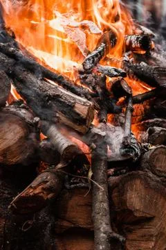 Burning Fire Stockfoto's