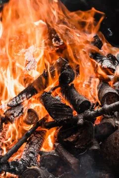 Burning Fire Stockfoto's