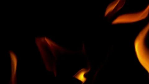 Burning Fire, Slow Motion Stock Footage 71364029