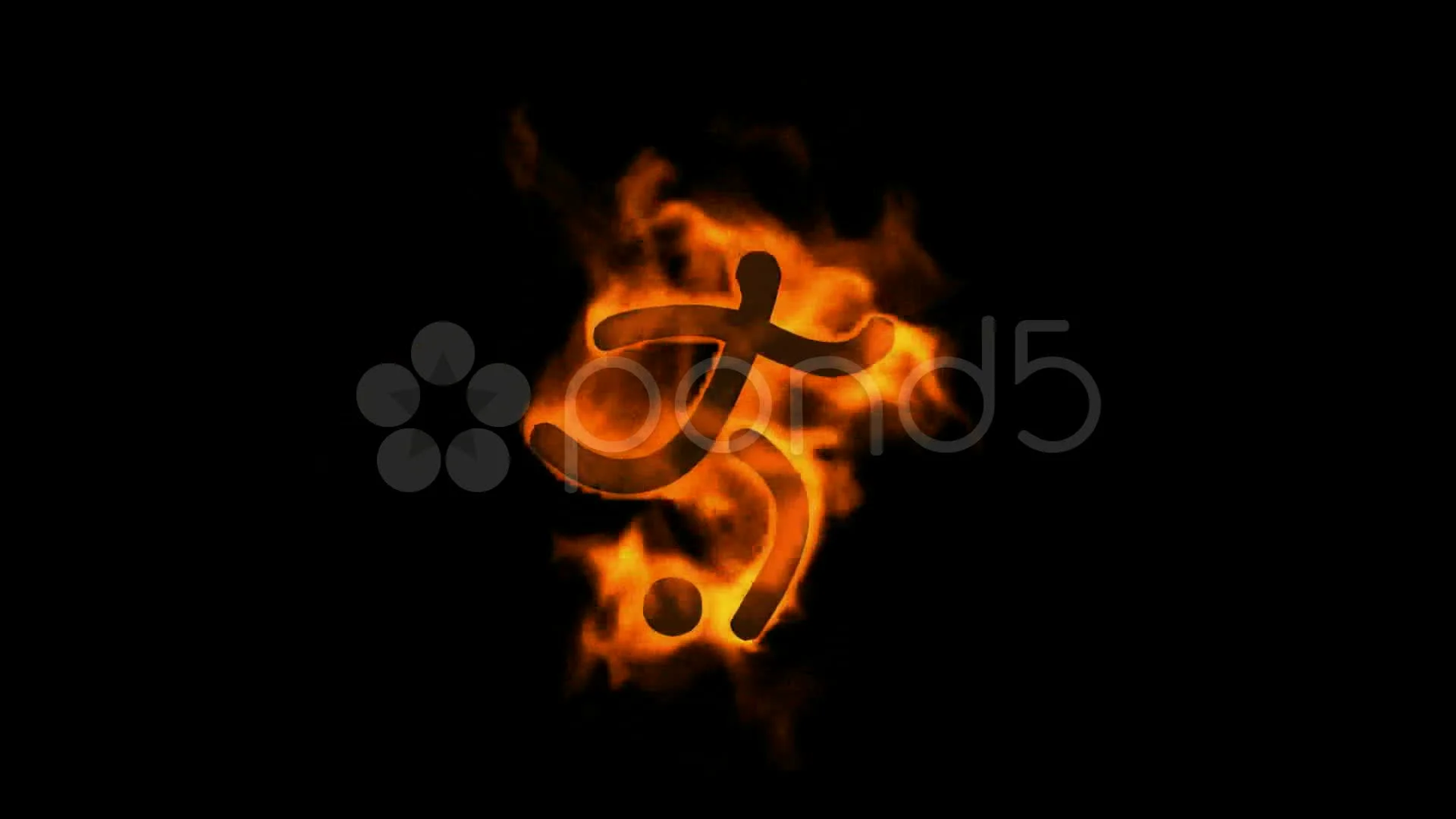 Fiery Soccer Player Isolated on Dark Background. the Concept of