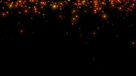 Burning Fire Sparks with Hot Ember Particles. Fire Sparks Flying Animation. Video stock 340961662