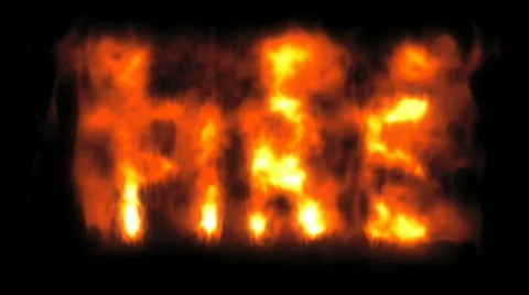 Burning Fire Text Vídeos de archivo 512197