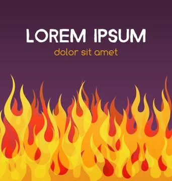 Burning fire vector background 스톡 일러스트