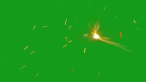 Burning firecracker motion graphics with green screen background Stock Footage 127234645