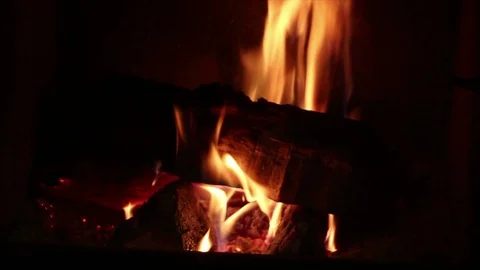 Burning firewood Stock Footage 102663592