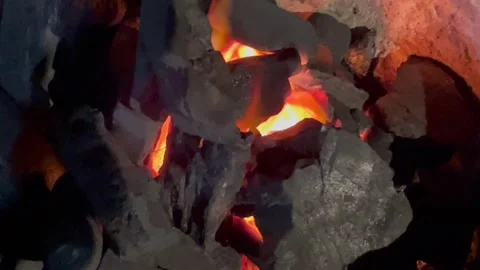 Burning Firewood Stock Footage 326439040