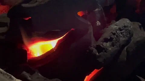 Burning Firewood Stock Footage 326439045