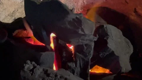 Burning Firewood Stock Footage 326439046