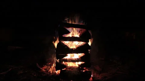 Burning firewood,fire Vídeos de archivo 43223193