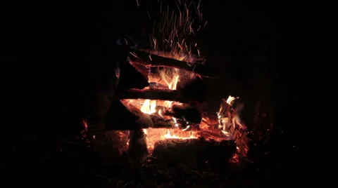 Burning firewood,fire Vídeos de archivo 43224676