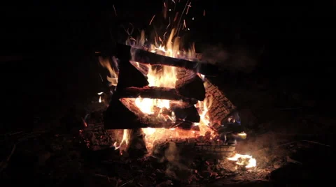 Burning firewood,fire Vídeos de archivo 43224990