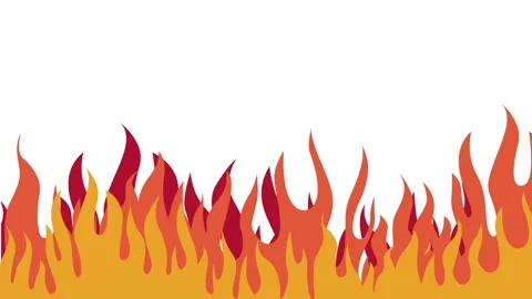 Burning flame animation on green screen,... | Stock Video | Pond5
