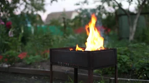 Burning flame footage Stock Footage 11819269
