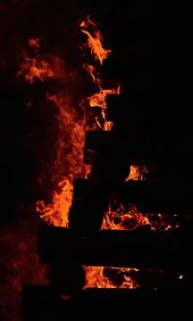 Burning flame Stock Photos