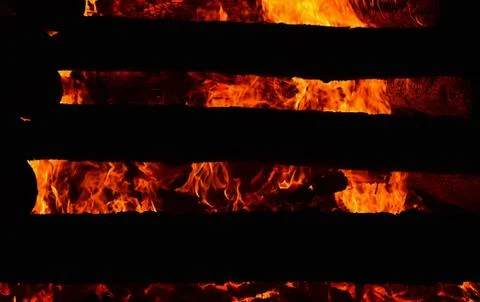 Burning flame Stock Photos