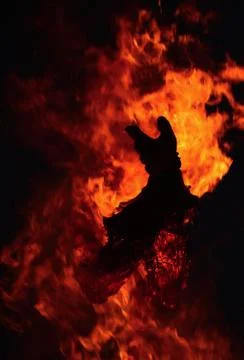 Burning flame Stock Photos