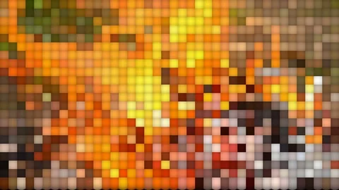 Burning flame. pixel background Stock Footage 82471416