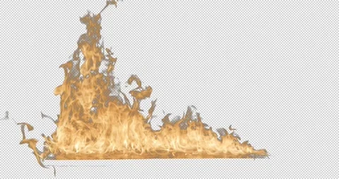 Burning Flames Element 02 (HD) Stock Footage 152737699