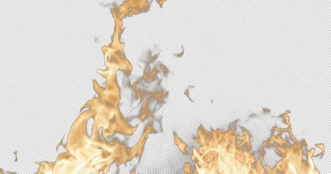 Burning Flames Element 03 (HD) Stock Footage 152737631