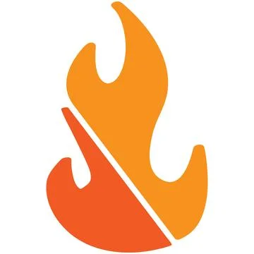 The Burning Flames of Endless Fire Stock-Illustration