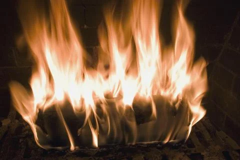 Burning Flames Foto stock