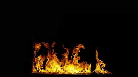 Burning flames from start to finish with ProRes Stock Footage 303011364