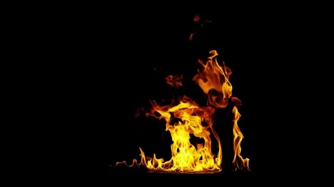 Burning flames from start to finish with ProRes Stock Footage 303011799