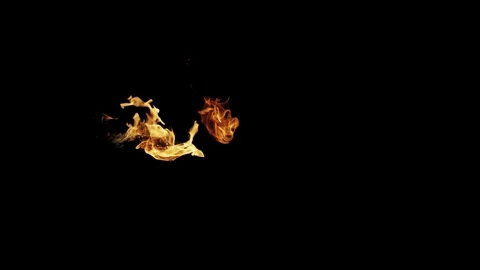 Burning flames from start to finish with ProRes Video stock 305081165