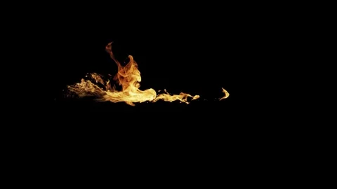 Burning flames from start to finish with ProRes Stock Footage 305081296