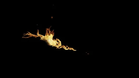 Burning flames from start to finish with ProRes Stock Footage 305081397