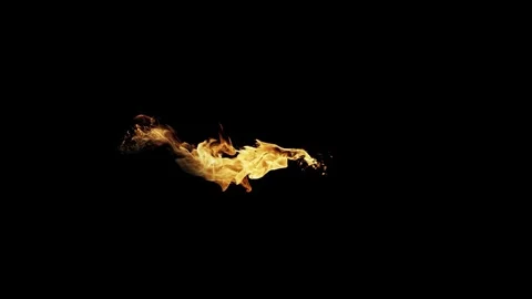 Burning flames from start to finish with ProRes Video stock 305081528