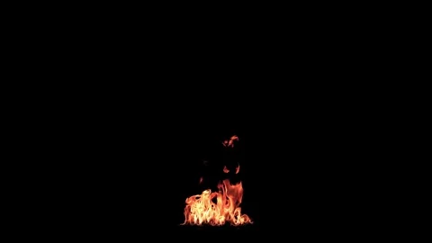 Burning flames from start to finish with ProRes Video stock 305788793