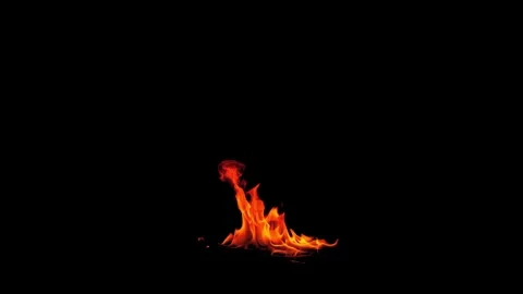 Burning flames from start to finish with ProRes Stock Footage 305788798