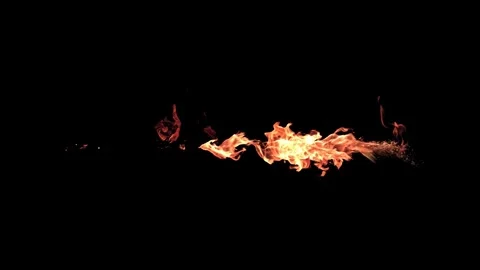 Burning flames from start to finish with ProRes Stock Footage 305788836