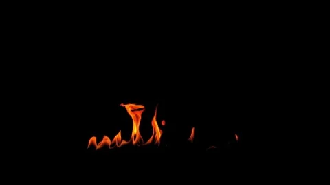 Burning flames from start to finish with ProRes Stock Footage 305788853
