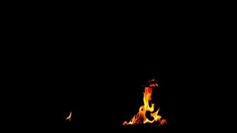 Burning flames from start to finish with ProRes Video stock 305788960