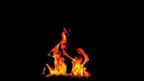 Burning flames from start to finish with ProRes Stock Footage 305788966