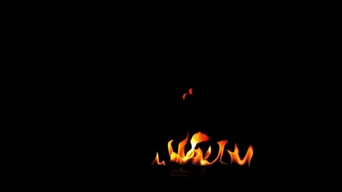 Burning flames from start to finish with ProRes Stock-Footage 305788969