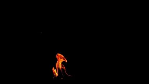 Burning flames from start to finish with ProRes Stock Footage 305789045